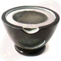 Räuchergefäß Maroque Schwarz Speckstein Mit Sieb 7x13cm