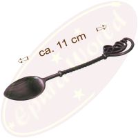 Räucherlöffel Metall kupferrot Ornament 11cm