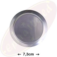 Räucherschale Edelstahl matt flach 7,3cm Räucherzubehör