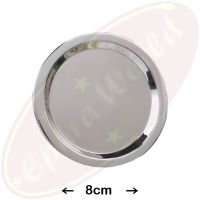 Räucherschale Edelstahl flach  8cm