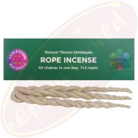 Natural Tibetan Himalayan Rope Incense/Räucherschnüre 7 Chakras 7x3 Set