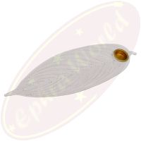 Räucherstäbchenhalter Blatt weiß Polyresin