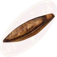 Räucherstäbchenhalter Boot breit geflammt Holz 26cm