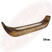 Räucherstäbchenhalter Boot Weiß Holz 26cm