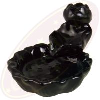 Rückflussräucherkegelhalter Lotus mit Teich klein