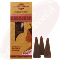 Sacred Elements Jumbo Organic Räucherkegel Lavender