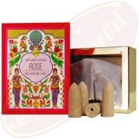 Sree Vani Golden India Backflow Cones/Rückflussräucherkegel Rose