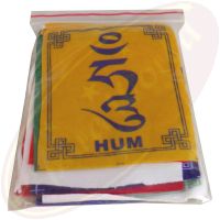 Tibetische Gebetsfahnen Velour 10er klein 11,3x8,3cm