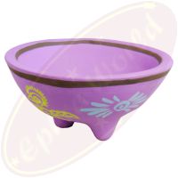 Native Soul Eagle Tribal Smudge Bowl aus Keramik lila