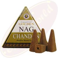 Vijayshree Golden Nag Chandan Rückflussräucherkegel