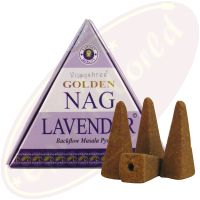Vijayshree Golden Nag Lavender Rückflussräucherkegel