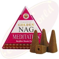 Vijayshree Golden Nag Meditation Rückflussräucherkegel