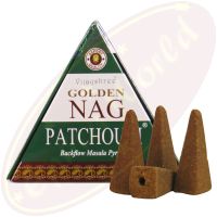 Vijayshree Golden Nag Patchouli Rückflussräucherkegel