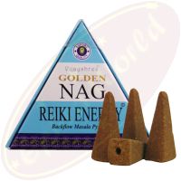 Vijayshree Golden Nag Reiki Energy Rückflussräucherkegel