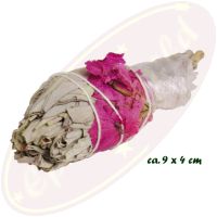 Smudge Stick White Sage Tulip - Love Spirit & Rose Quartz 20-25g