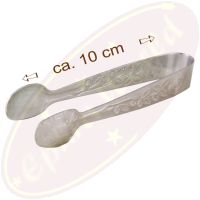 Räucherkohlenzange Metall silberfarben 10,5x1,3cm