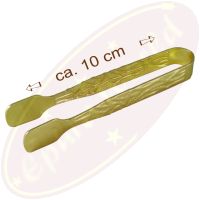Räucherkohlenzange Metall goldfarben 10x1,3cm