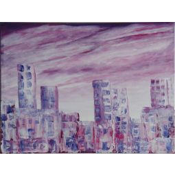 Acrylgemälde Ausgebrannt von Wanda Tauer