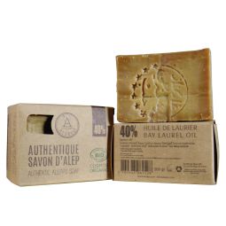 Aleppo Seife Authentisch Original mit 40% Lorbeeröl 200g