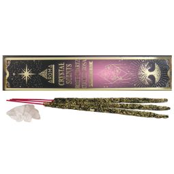 Aroma Crystal Collection Rose Quarz Smudge Räucherstäbchen