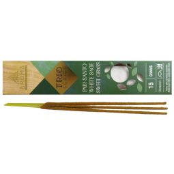 Aroma Trio Series Palo Santo-White Sage & Sweet Grass Masala Räucherstäbchen