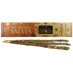 Aromanza Organicos Miel Organica Salvia Smudge Räucherstäbchen