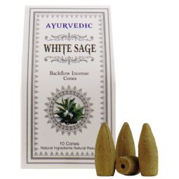 Ayurvedic White Sage Masala Rückfluss-Räucherkegel