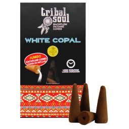 Hari Darshan Tribal Soul Backflow XL Rückfluss-Räucherkegel White Copal