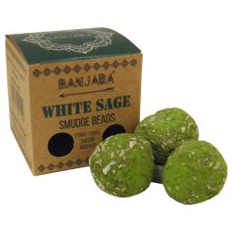 Banjara Smudge Beads Räucherkugeln White Sage