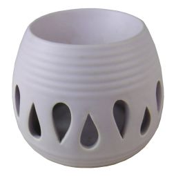 Duftlampe Simple pastell-lila Keramik 10x9cm