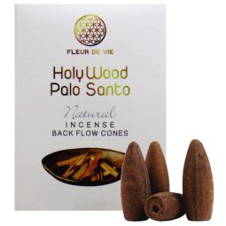 Fleur De Vie Rückfluss Räucherkegel Holy Wood Palo Santo