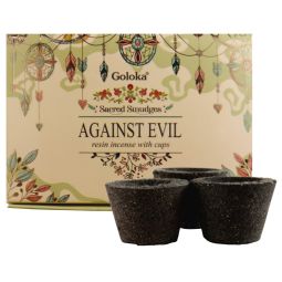 Goloka Räucherkohle-Töpfchen & Räucherharz Against Evil