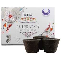 Goloka Räucherkohle-Töpfchen & Räucherharz Calling Money