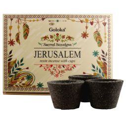 Goloka Räucherkohle-Töpfchen & Räucherharz Jerusalem
