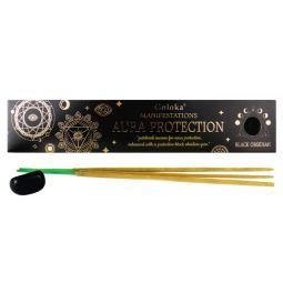 Goloka Manifestations Masala Räucherstäbchen Aura Protection & Black Osidian