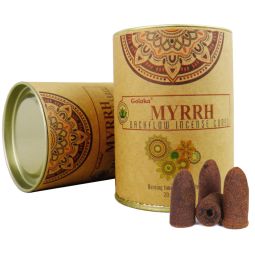 Goloka Rückfluss Räucherkegel Backflow Cones Myrrh mit Loch