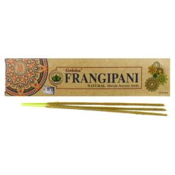 Goloka natürliche Masala Räucherstäbchen Frangipani