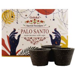 Goloka Räucherkohle-Töpfchen & Räucherharz Palo Santo