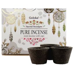 Goloka Räucherkohle-Töpfchen & Räucherharz Pure Incense