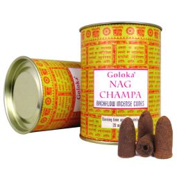 Goloka Rückfluss Räucherkegel Backflow Cones Nag Champa