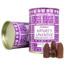 Goloka Rückfluss Räucherkegel Backflow Cones Nature´s Lavender