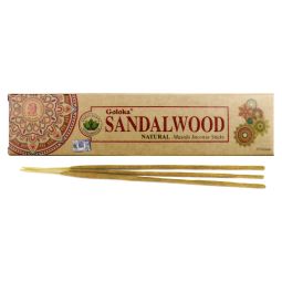 Goloka natürliche Masala Räucherstäbchen Sandalwood