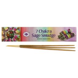 Green Tree Masala Räucherstäbchen 7 Chakra & Sage Smudge