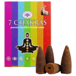 Green Tree Rückfluss Räucherkegel/Backflow Cones 7 Chakras