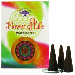 Green Tree Räucherkegel Flower Of Life
