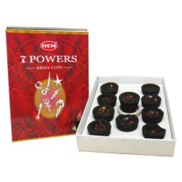 HEM Resin Cups 7 Powers Räucherkohletöpfchen