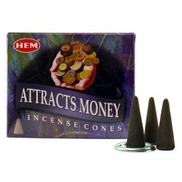 HEM Attracts Money Räucherkegel