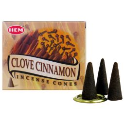 HEM Clove Cinnamon (Nelke Zimt) Räucherkegel