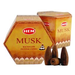 HEM Musk (Moschus) Backflow Cones Rückflussräucherkegel