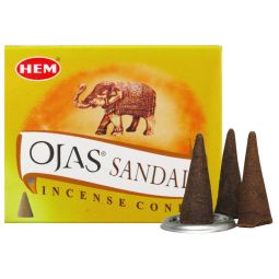 HEM Ojas Sandalwood (Sandelholz) Räucherkegel
